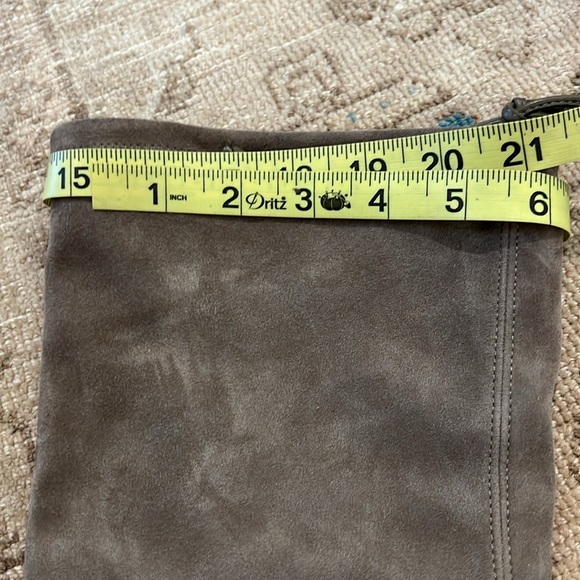 Stuart Weitzman Lowland Suede Over the Knee Boot in Praline - Picture 8 of 12